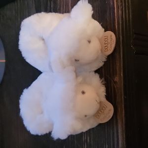 Doudou et compagnie baby booties lamb size 0-3 month